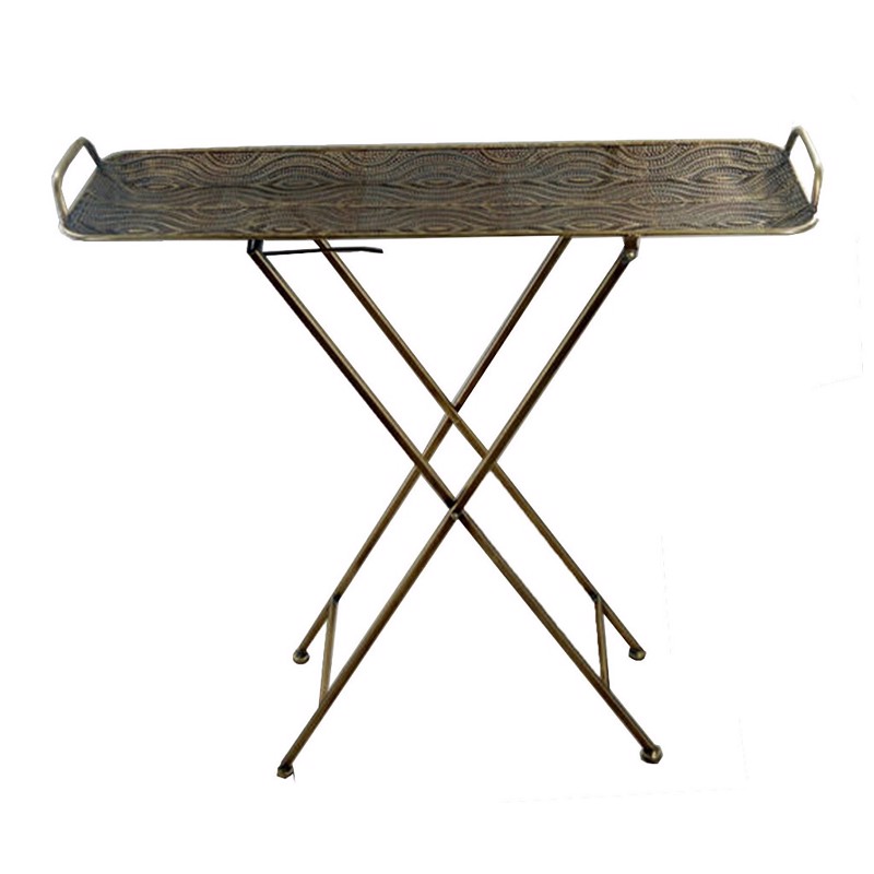 Έπιπλα σαλονιού agiovlasitishome - ΣΗΜΑΝΤΙΚΟ: Σε περίπτωση διαφοράς τιμής από το κατάστημα ισχύει παντα και μόνο η τιμή του καταστήματος Τραπεζάκι Ορθογώνιο Μεταλλικό 70.5x31x73cm GLD119 Espie