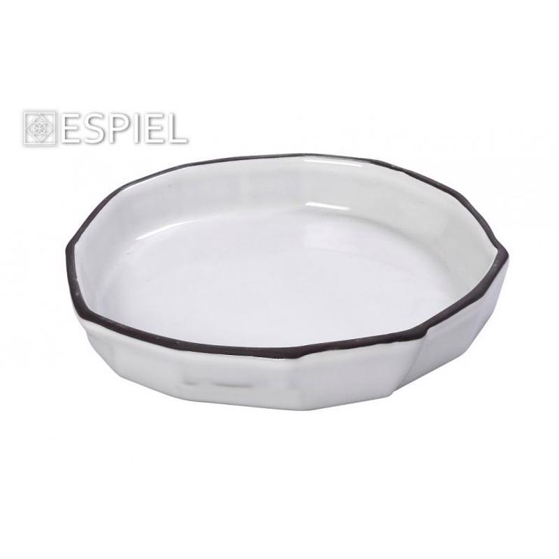 Espiel - ΣΗΜΑΝΤΙΚΟ: Σε περίπτωση διαφοράς τιμής από το κατάστημα ισχύει παντα και μόνο η τιμή του καταστήματος Πιάτο Ρηχό ''ICEBERG'' Stoneware Λευκό Φ14.5x4.2cm GMT3