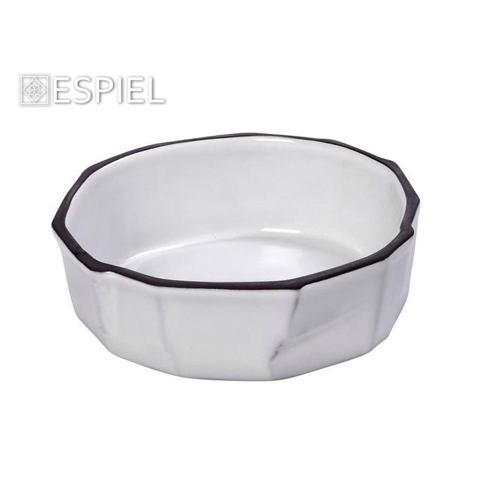 Piato Bathu ''ICEBERG'' Stoneware Lefko F14x6.5cm GMT332K2 Espiel