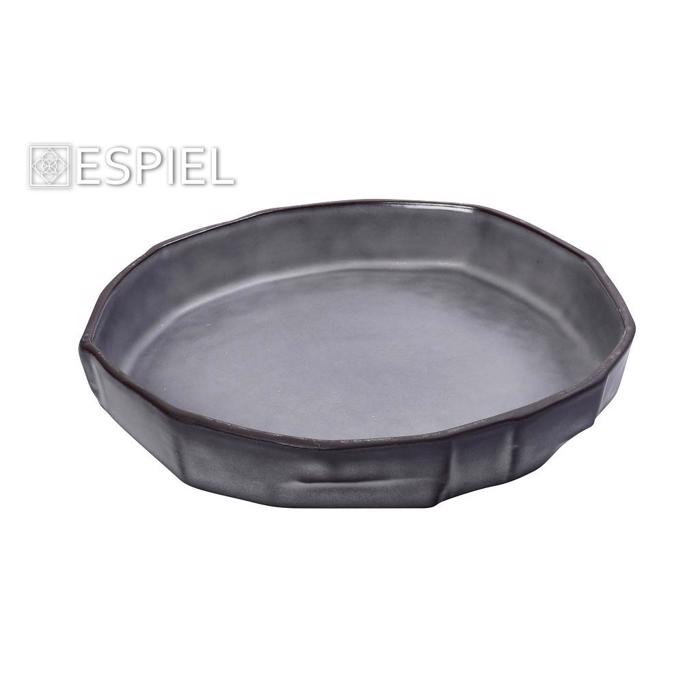 Piato Rixo ''ICEBERG'' Stoneware Ggri Mat F14.5x4.2cm GMT334K3 Espiel