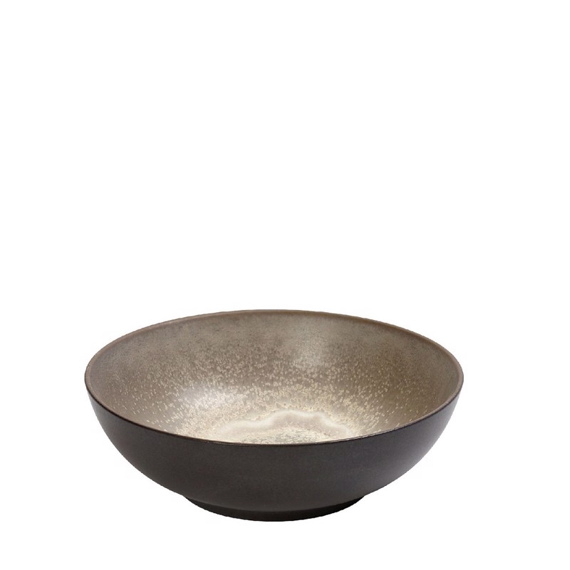 Μπωλ Σερβιρίσματος ''SENSATION'' Stoneware Μπεζ/Καφέ Φ1