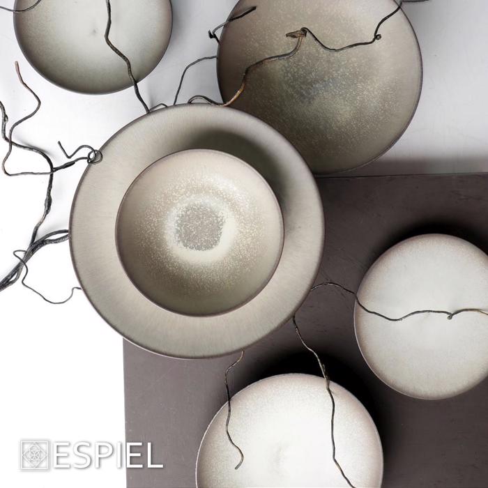 Πιάτο Ρηχό ''SENSATION'' Stoneware Μπεζ/Καφέ Φ22x3.2cm GMT423K2 Espiel Piato Rixo ''SENSATION'' Stoneware Bez/Kafe F22x3.2cm GMT423K2 Espiel