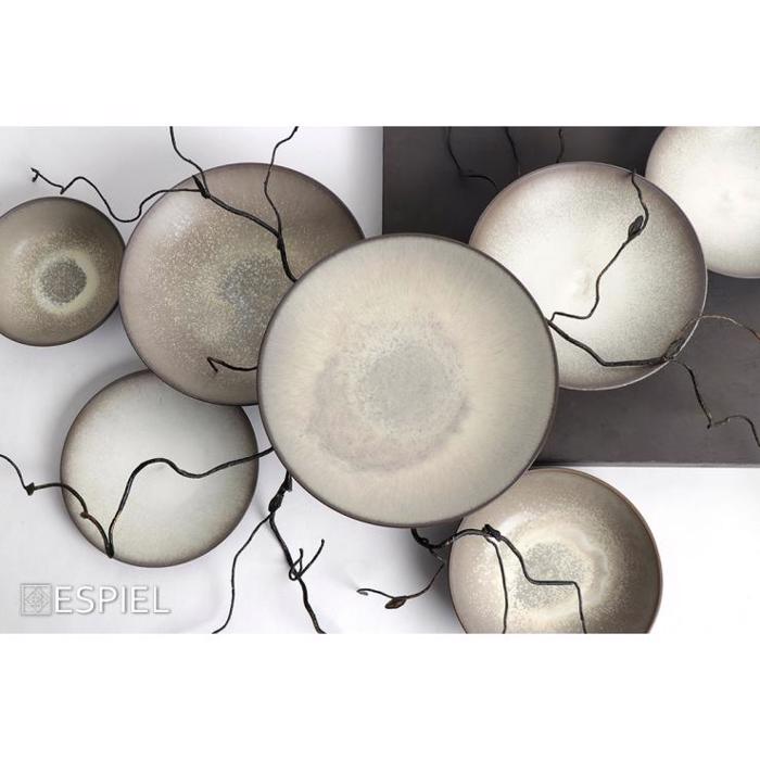 Πιάτο Ρηχό ''SENSATION'' Stoneware Μπεζ/Καφέ Φ22x3.2cm GMT423K2 Espiel Piato Rixo ''SENSATION'' Stoneware Bez/Kafe F22x3.2cm GMT423K2 Espiel