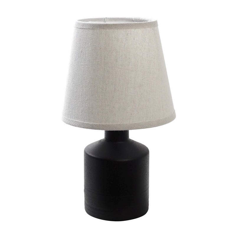 Espiel - ΣΗΜΑΝΤΙΚΟ: Σε περίπτωση διαφοράς τιμής από το κατάστημα ισχύει παντα και μόνο η τιμή του καταστήματος Επιτραπέζιο Φωτιστικό Μονόφωτο Κεραμικό Μαύρο με Λευκό