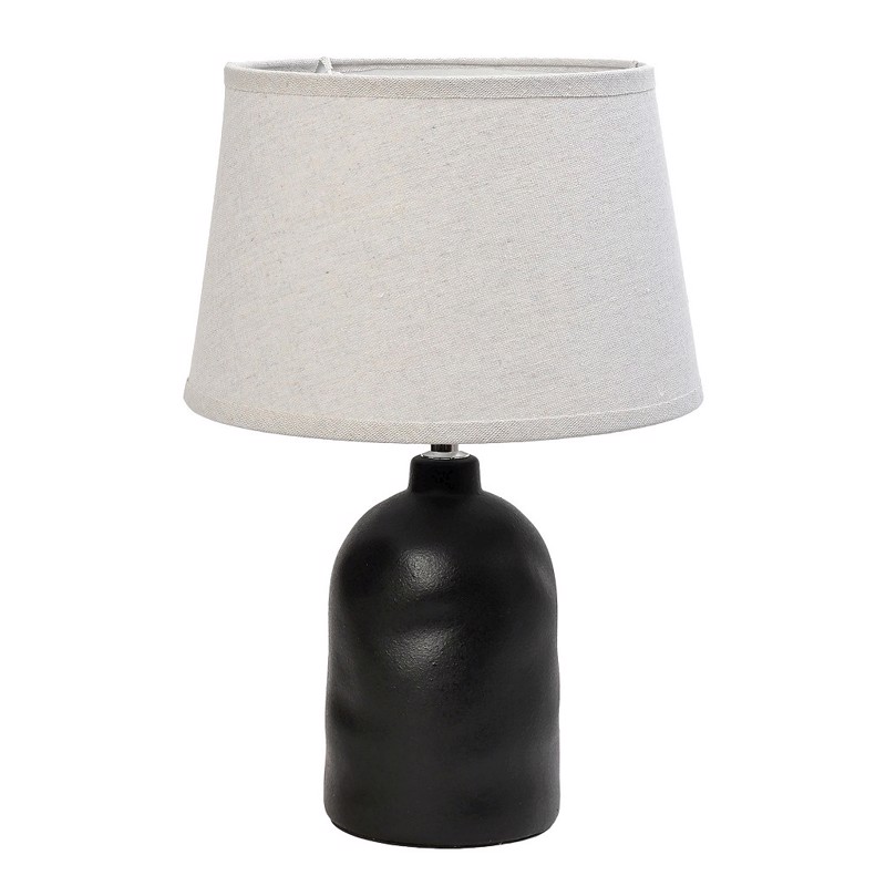 Φωτιστικά agiovlasitishome - ΣΗΜΑΝΤΙΚΟ: Σε περίπτωση διαφοράς τιμής από το κατάστημα ισχύει παντα και μόνο η τιμή του καταστήματος Επιτραπέζιο Φωτιστικό Μονόφωτο Κεραμικό Μαύρο Ε14 40W Φ