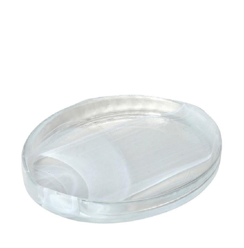 Atlas Οβάλ Πιατέλα ''Alabaster'' Λευκό 21X16.5cm HOR161