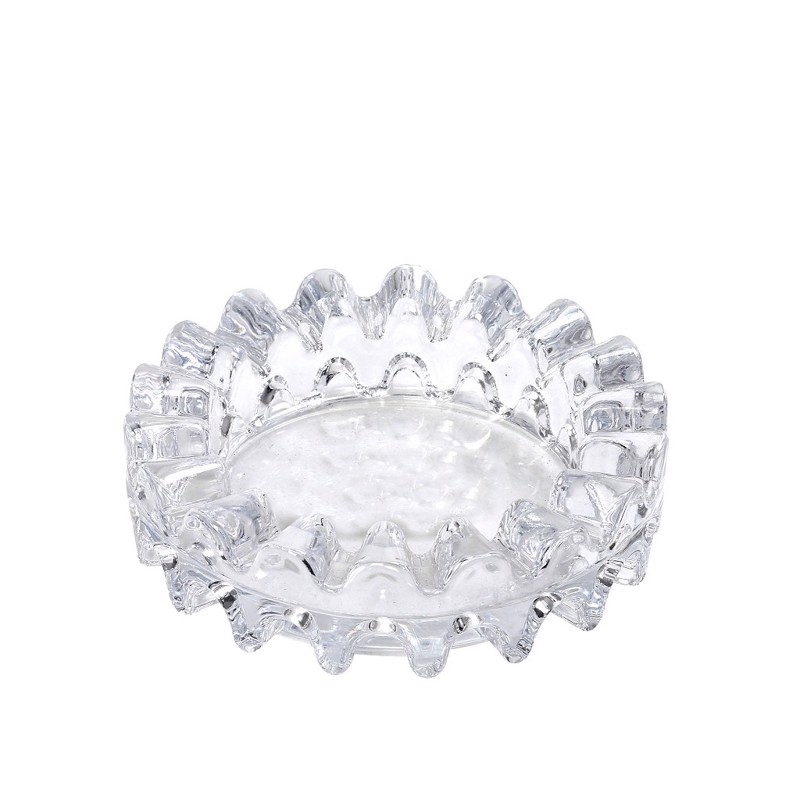 Σταχτοδοχείο Στρογγυλό Γυάλινο Φ16x5cm HOZ5442 Espiel