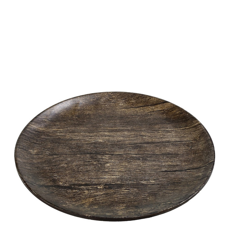 Pine Wood Πιάτο Ρηχό Hybrid Στρογγ. 28Εκ