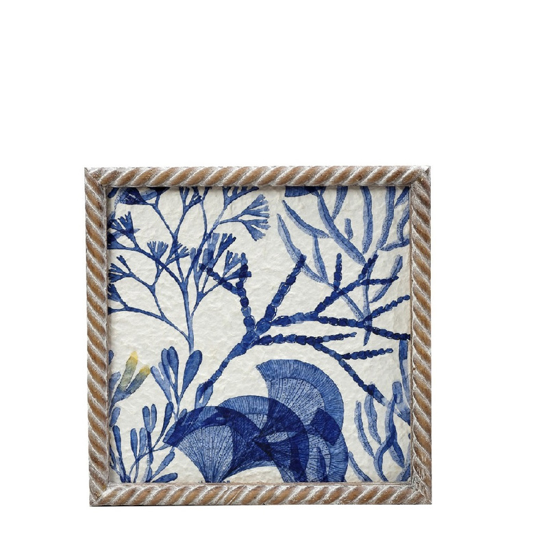 agiovlasitishome Διακοσμητικά τοίχου - ΣΗΜΑΝΤΙΚΟ: Σε περίπτωση διαφοράς τιμής από το κατάστημα ισχύει παντα και μόνο η τιμή του καταστήματος Espiel Επιτοίχιο Διακοσμητικό Ξύλο ''Seaworld'' 32Χ3.8Χ