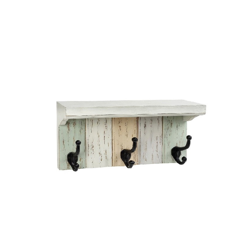 Espiel - ΣΗΜΑΝΤΙΚΟ: Σε περίπτωση διαφοράς τιμής από το κατάστημα ισχύει παντα και μόνο η τιμή του καταστήματος Espiel Κρεμάστρα Ξύλινη Λευκή 40Χ11Χ21.5εκ ICY319