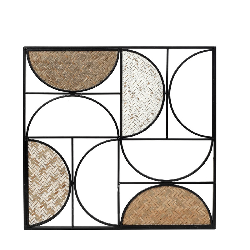 agiovlasitishome Διακοσμητικά τοίχου - ΣΗΜΑΝΤΙΚΟ: Σε περίπτωση διαφοράς τιμής από το κατάστημα ισχύει παντα και μόνο η τιμή του καταστήματος Espiel Επιτοίχιο Διακοσμητικό Μεταλλικό ''Γεωμετρικό''