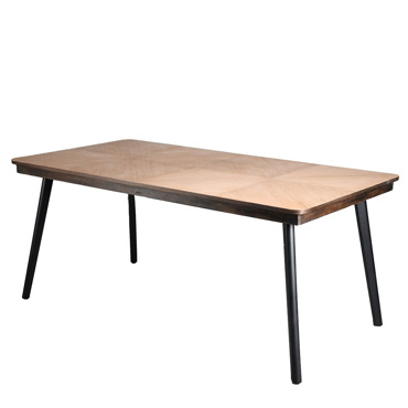 Τραπέζι Ορθογώνιο Ξύλινο με Μεταλλική Βάση 180x90x77cm JAM103 Espiel