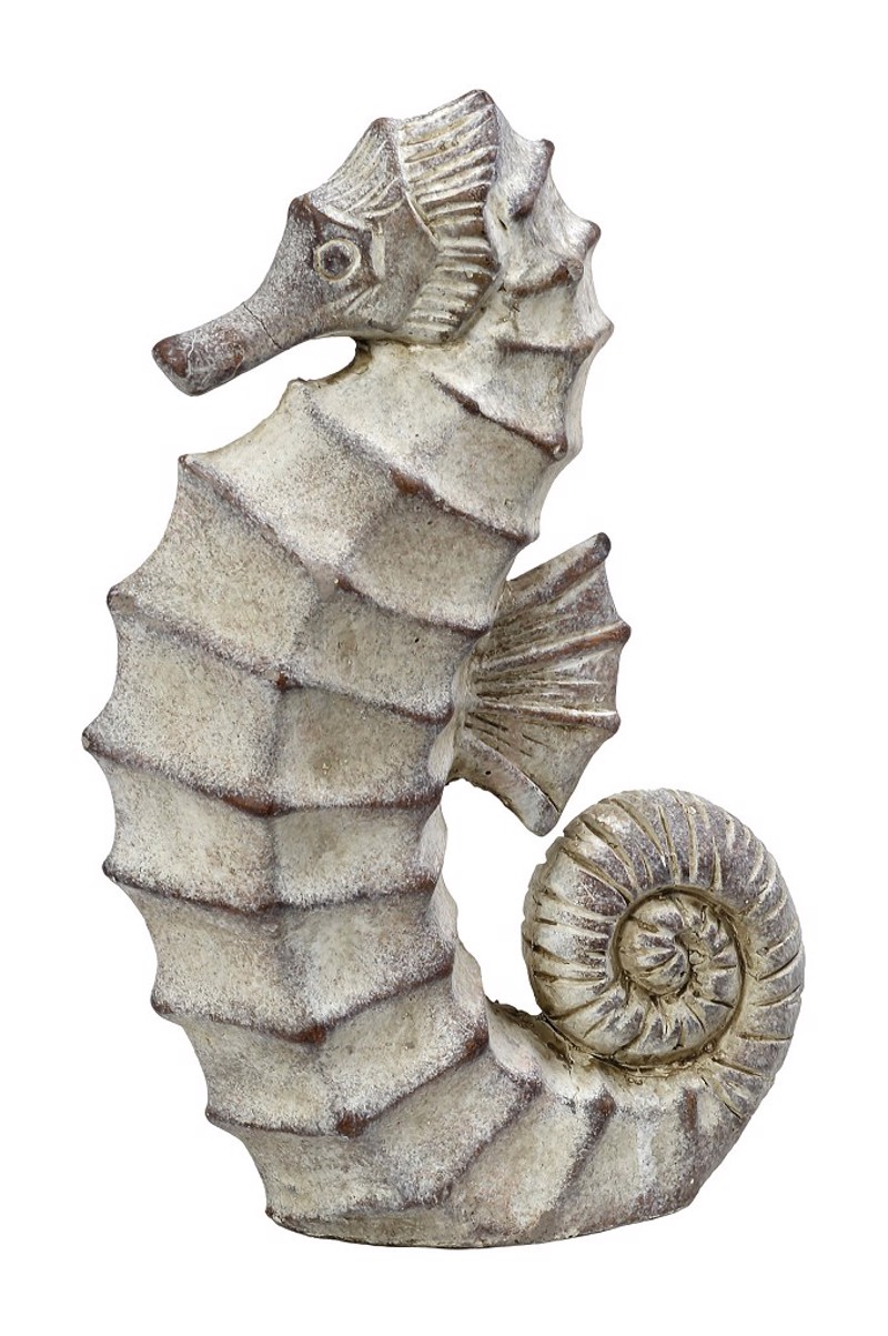 Espiel - ΣΗΜΑΝΤΙΚΟ: Σε περίπτωση διαφοράς τιμής από το κατάστημα ισχύει παντα και μόνο η τιμή του καταστήματος Διακοσμητικός Ιππόκαμπος Τσιμεντένιος Μπεζ 22Χ8.5Χ31.5ε