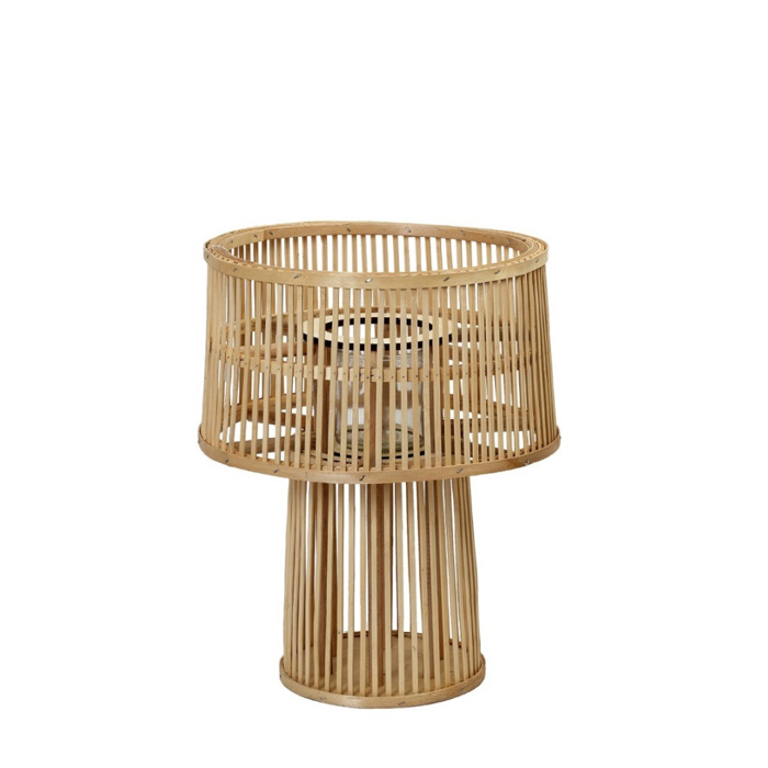 Φανάρι Bamboo S Στρογγυλό Φυσικό Φ27x30cm KAD109 Espiel Fanari Bamboo S Strongulo Fusiko F27x30cm KAD109 Espiel