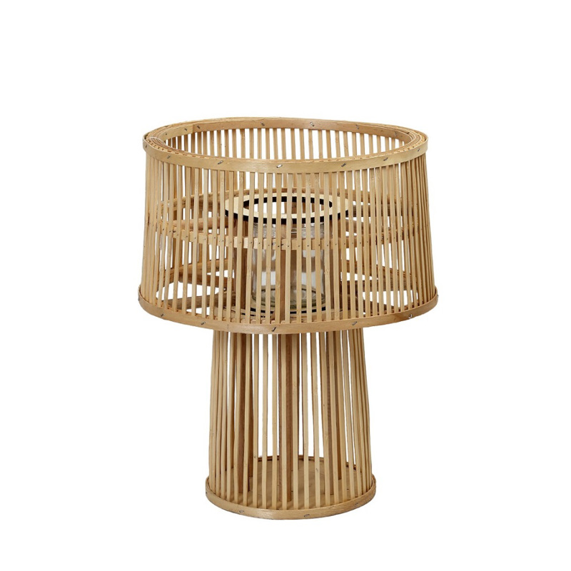 Φανάρι Bamboo M Στρογγυλό Φυσικό Φ30x36cm KAD110 Espiel