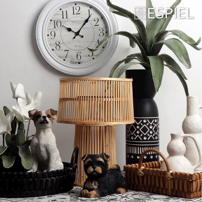 Φανάρι Bamboo L Στρογγυλό Φυσικό Φ32x44cm KAD111 Espiel Fanari Bamboo L Strongulo Fusiko F32x44cm KAD111 Espiel