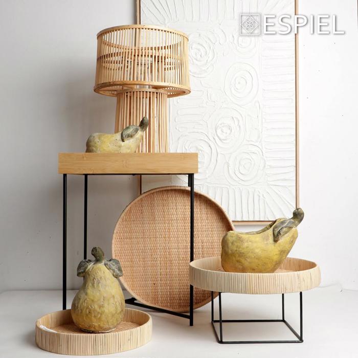 Φανάρι Bamboo L Στρογγυλό Φυσικό Φ32x44cm KAD111 Espiel Fanari Bamboo L Strongulo Fusiko F32x44cm KAD111 Espiel