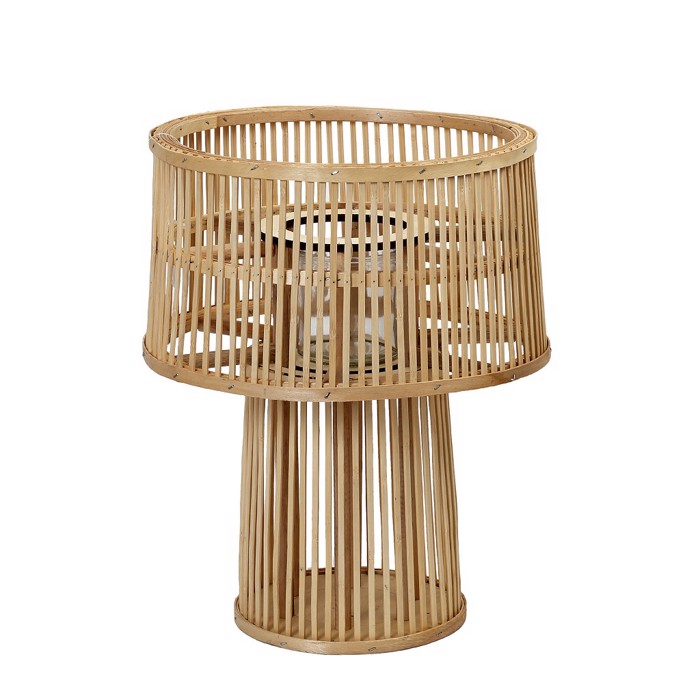 Φανάρι Bamboo L Στρογγυλό Φυσικό Φ32x44cm KAD111 Espiel Fanari Bamboo L Strongulo Fusiko F32x44cm KAD111 Espiel