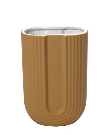 Βάζο Κεραμικό Ανοιχτό Πορτοκαλί 15.8x8.1x24.4cm KLA315K1 Espiel