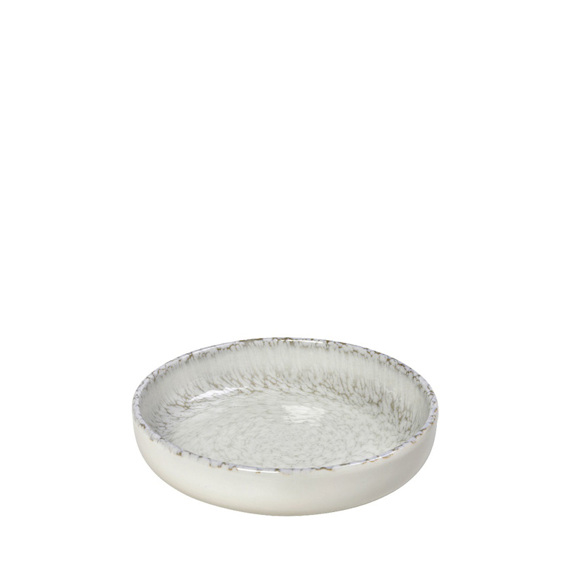 Πιάτο Βαθύ 'CANVAS' Πορσελάνης Λευκό/Γκρί Φ20x4.5cm KNA