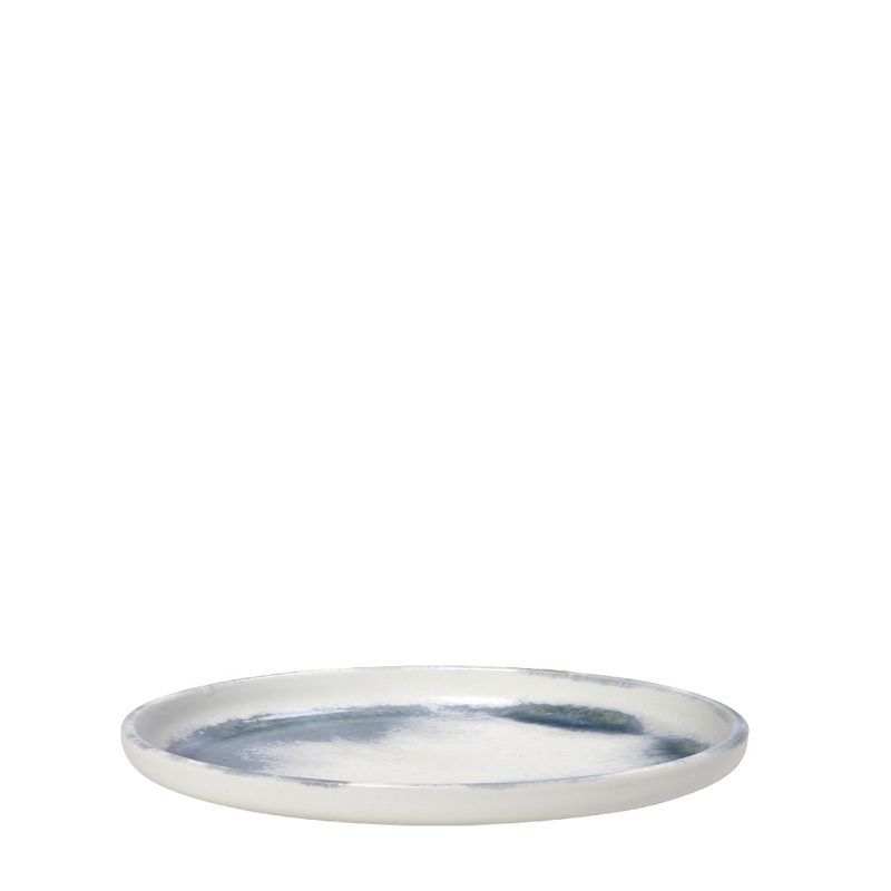 Πιάτο Ρηχό Πορσελάνης Μπλέ/Λευκό Φ26x1.5cm KND131K6 Esp
