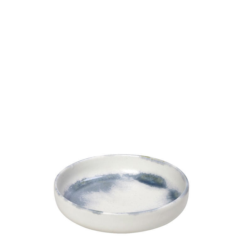 Πιάτο Βαθύ 'SKY' Πορσελάνης Λευκό/Μπλέ Φ20x4.5cm KND140