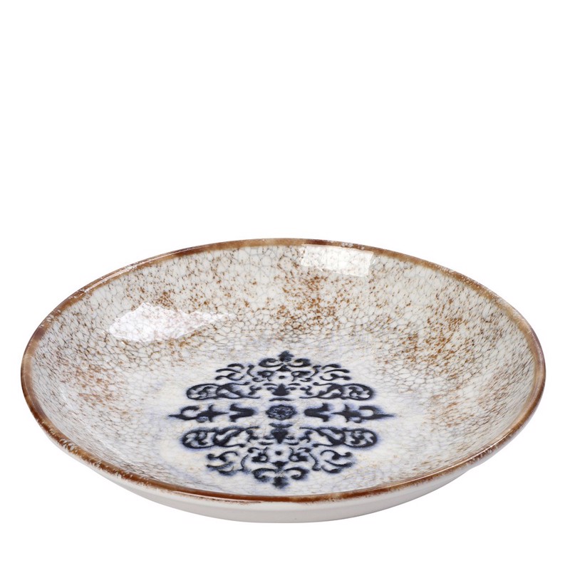 Πιάτο Βαθύ ''MOSAICO'' Πορσελάνης Μπεζ Φ28x4cm KNJ160K6 Espiel