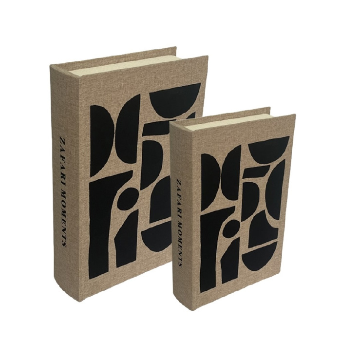 Set ton 2 Kouti MDF ''Biblio'' Bez 30x20x6.5cm/24x15x4.5cm KOB106 Espiel