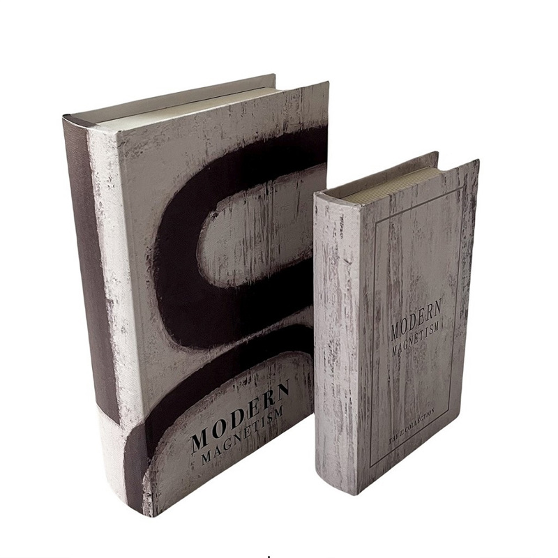 Σετ των 2 Κουτί Ξύλινο ''Βιβλίο'' 20x6.5x30cm KOB204 Es