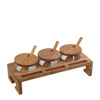 Set 3 Gyalina Doxeia Baxarikon me Kapaki se Xulini Basi 29X12ek 200Cc/Tmx KOP113 Espiel