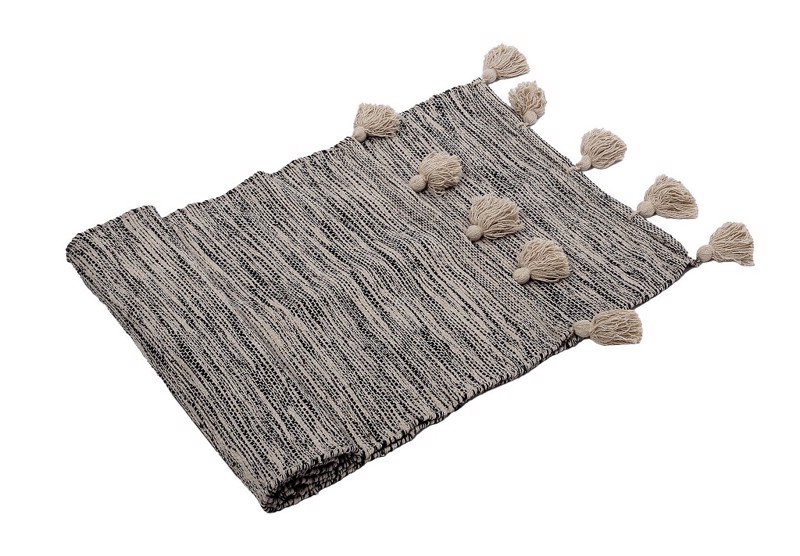 Runner Μπεζ/Μαύρο 180x50cm KUF113 Espiel