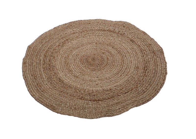 Espiel - ΣΗΜΑΝΤΙΚΟ: Σε περίπτωση διαφοράς τιμής από το κατάστημα ισχύει παντα και μόνο η τιμή του καταστήματος Χαλί Στρογγυλό από Seagrass Φυσικό Φ60x1cm KUF117 Espie