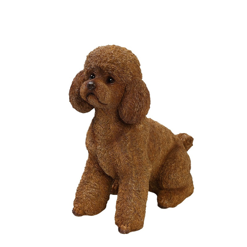 Φιγούρα Σκύλος Poodle Resin 25.6x15.8x29.7cm KUL108 Esp