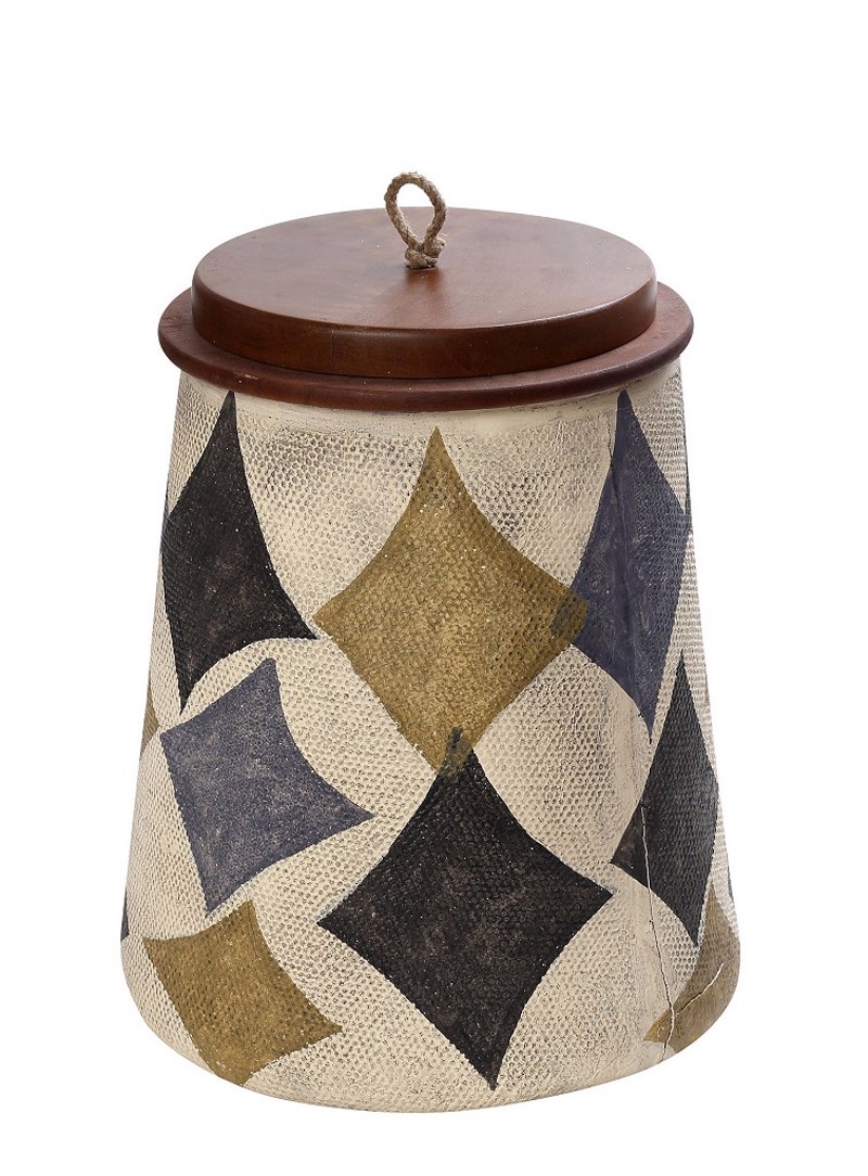 Δοχείο Χάρτινο με Καπάκι Ξύλινο Πολύχρωμο LIF120 Espiel