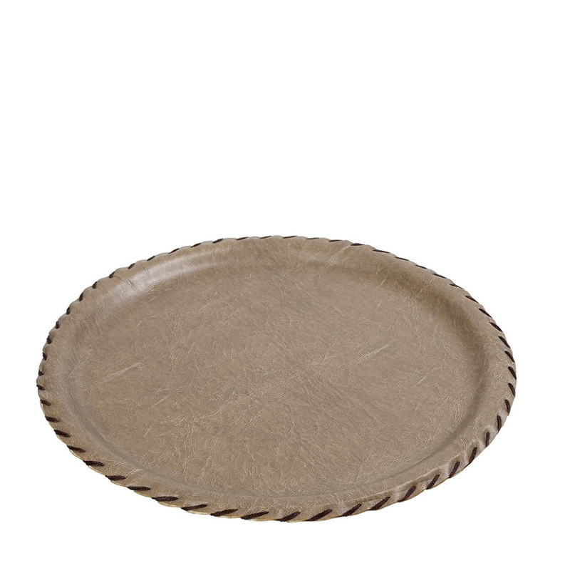 Δίσκος PVC Μπεζ Στρογγυλός Φ44X2cm LTC43K12-1 Espiel