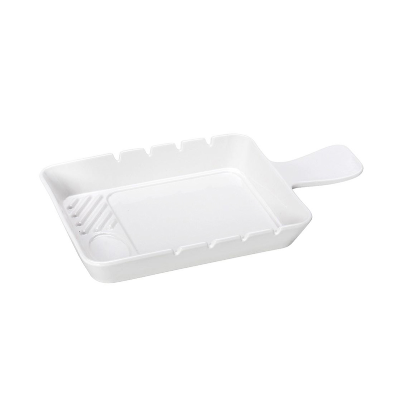 Υαλικά agiovlasitishome - ΣΗΜΑΝΤΙΚΟ: Σε περίπτωση διαφοράς τιμής από το κατάστημα ισχύει παντα και μόνο η τιμή του καταστήματος Σετ των 2 Πιάτο Πορσελάνης με Εσοχές για Σουβλάκι 4 Θέσ