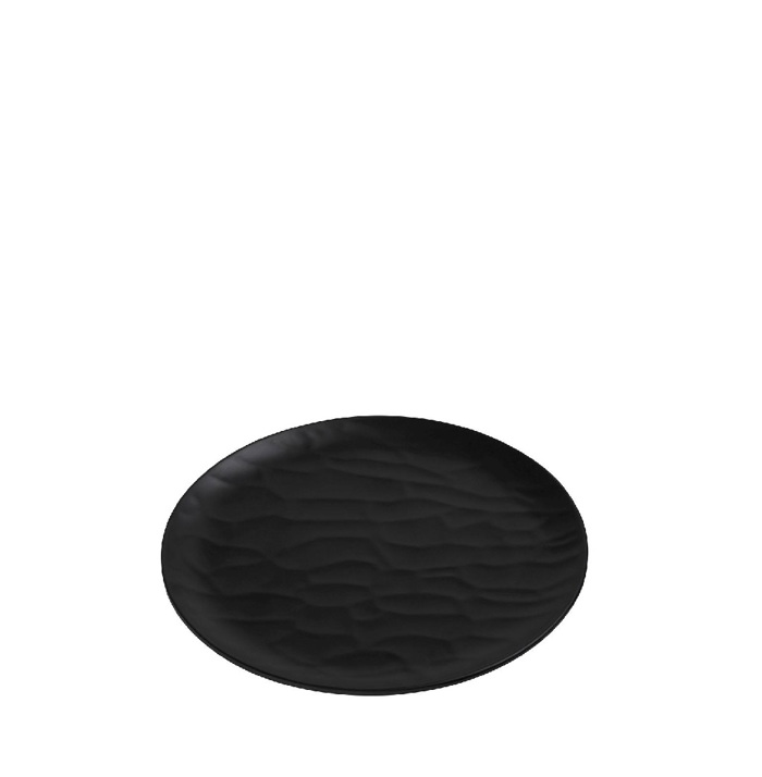 Black Πιάτο Ρηχό Στρογγ. 19εκ Wavy Matte Μελαμίνης MLB342K72-6 Espiel Black Piato Rixo Strong. 19ek Wavy Matte Melaminis MLB342K72-6 Espiel