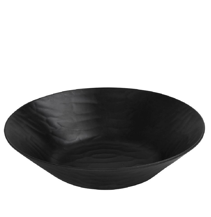 Black Μπωλ Στρογγ. 40εκ Wavy Matte Μελαμίνης MLB390K12-