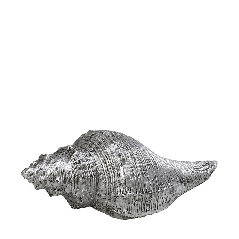 Διακοσμητικό Κοχύλι Resin Ασημί 18x7x6cm MT2718K2 Espie