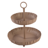 Diskos Metallikos Strongulos Diplos Kafe F34x40cm MTL119 Espiel