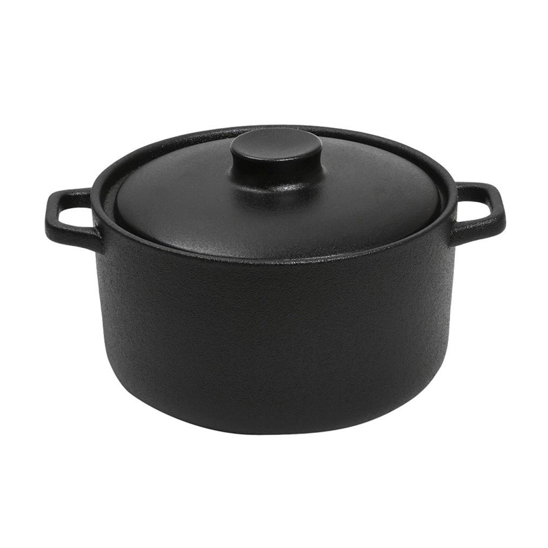 Κατσαρόλα ''Lava'' Stoneware Μαύρη 28x21x12cm NOL101 Espiel