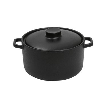 Κατσαρόλα ''Lava'' Stoneware Μαύρη 22x17x10cm NOL102 Espiel