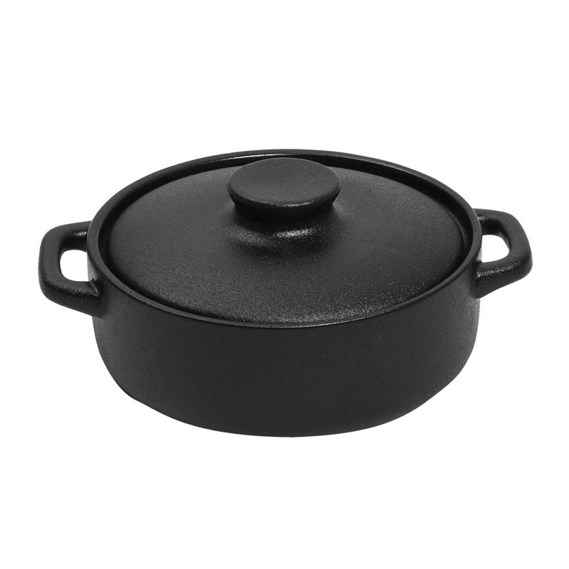 Κατσαρόλα Ρηχή ''Lava'' Stoneware Μαύρη 30x23.5x7.8cm NOL103 Espiel