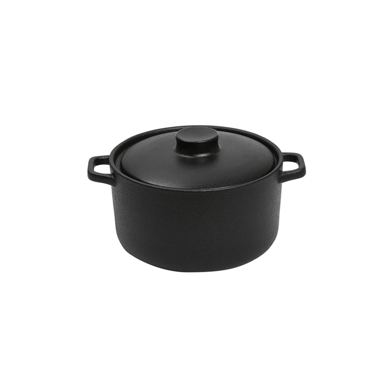 Κατσαρολάκι ''LAVA'' Stoneware Μαύρο 13.5x10x6cm NOL106K4 Espiel