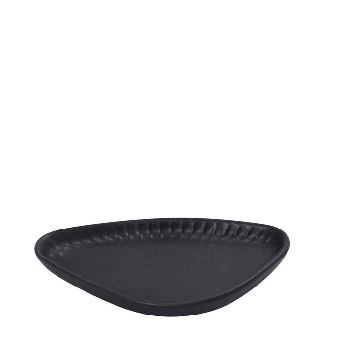 Sunodeftiko Piataki Rixo ''GOBI'' Trigno Porselanis Mavro Mat 20x11x2.6cm OW2048K6 Espiel
