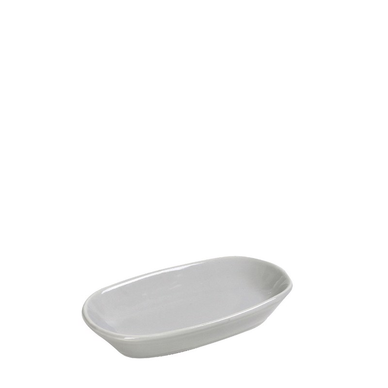 Συνοδευτικό Πιάτο Ορθογώνιο 'ESSENTIALS' Πορσελάνης Γκρ