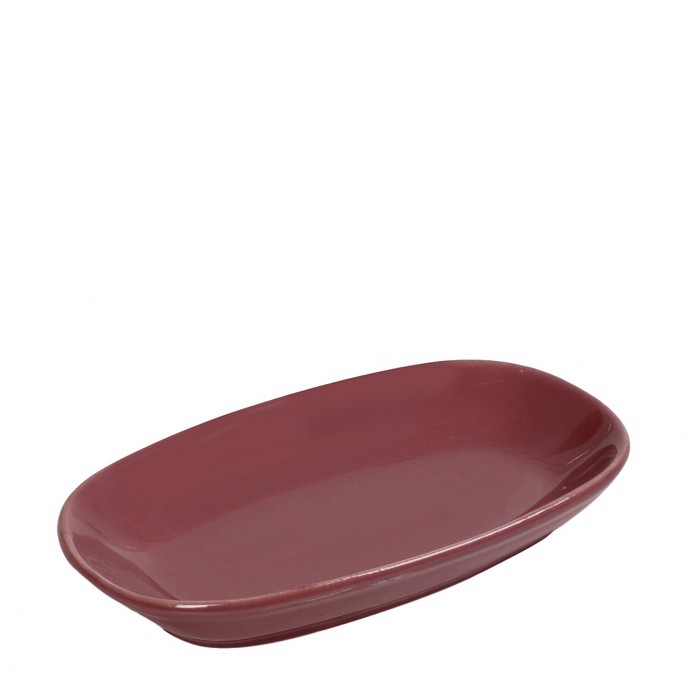 Sunodeftiko Piato Orthognio 'ESSENTIALS' Porselanis Roz 19.5x10.5x2cm OWD113K6 Espiel