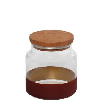 ΔΟΧΕΙΟ ΓΥΑΛΙΝΟ ΚΟΚΚΙΝΟ/ΧΡΥΣΟ Φ10x11cm 635ml RAB637 ESPIEL