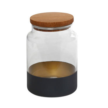 ΔΟΧΕΙΟ ΓΥΑΛΙΝΟ ΜΠΛΕ/ΧΡΥΣΟ Φ10x14.5cm 890ml RAB644 ESPIEL