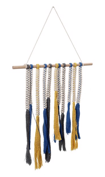 Διακοσμητικό Τοίχου Πλεκτό Μπλε-Κίτρινο 46εκ RAZ124 Espiel